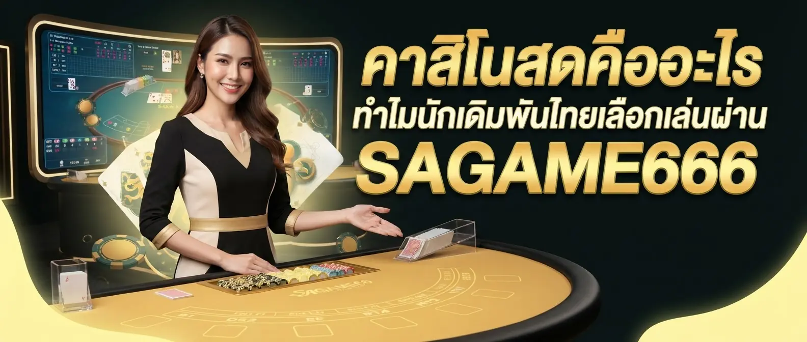 คาสิโนสดคืออะไร ทำไมนักเดิมพันไทยเลือกเล่นผ่าน SAGAME666