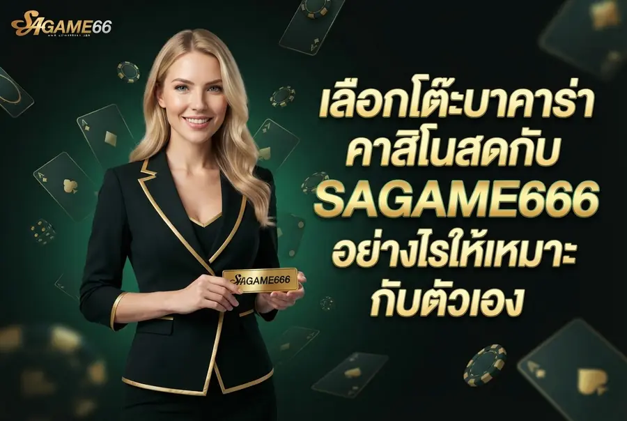 เลือกโต๊ะบาคาร่าคาสิโนสดกับ SAGAME666 อย่างไรให้เหมาะกับตัวเอง
